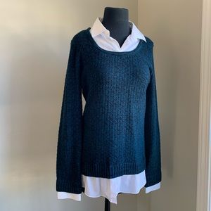 Lightweight AB Studio Sweater with Trim Size M